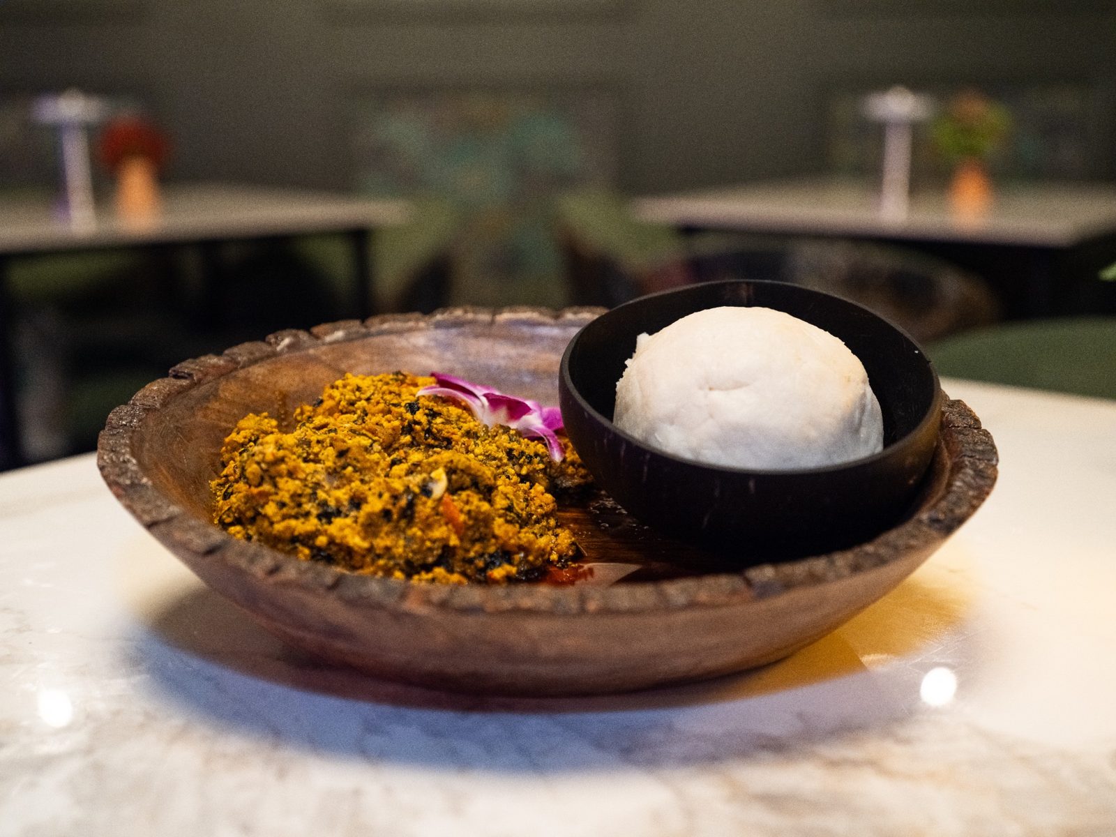 Fufu and Egusi at Zanzi