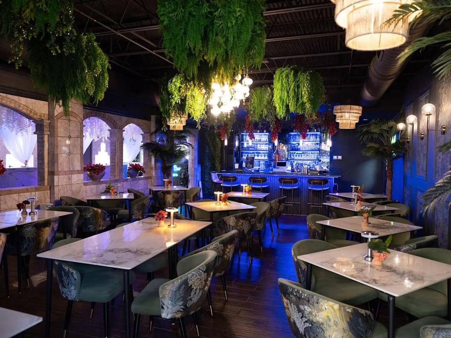 Interior of Zanzi Bar Cuisine & Lounge